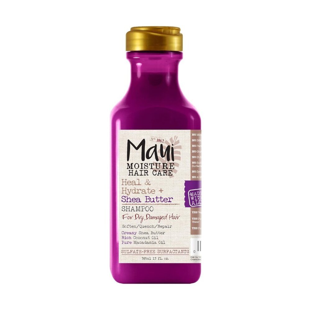 TWO Maui Moisture Hair Care Heal & Hydrate Shea Butter Shampoo Set of 2